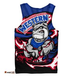 Amazing Aussie Western Bulldogs Premiership Series Flame Edition Men Tank Top