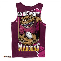 Amazing Aussie Queensland Maroons QLD Rampage Cane Toad Edition Men Tank Top