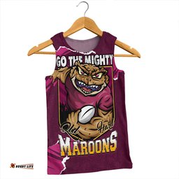 Amazing Aussie Queensland Maroons QLD Rampage Cane Toad Edition Men Tank Top