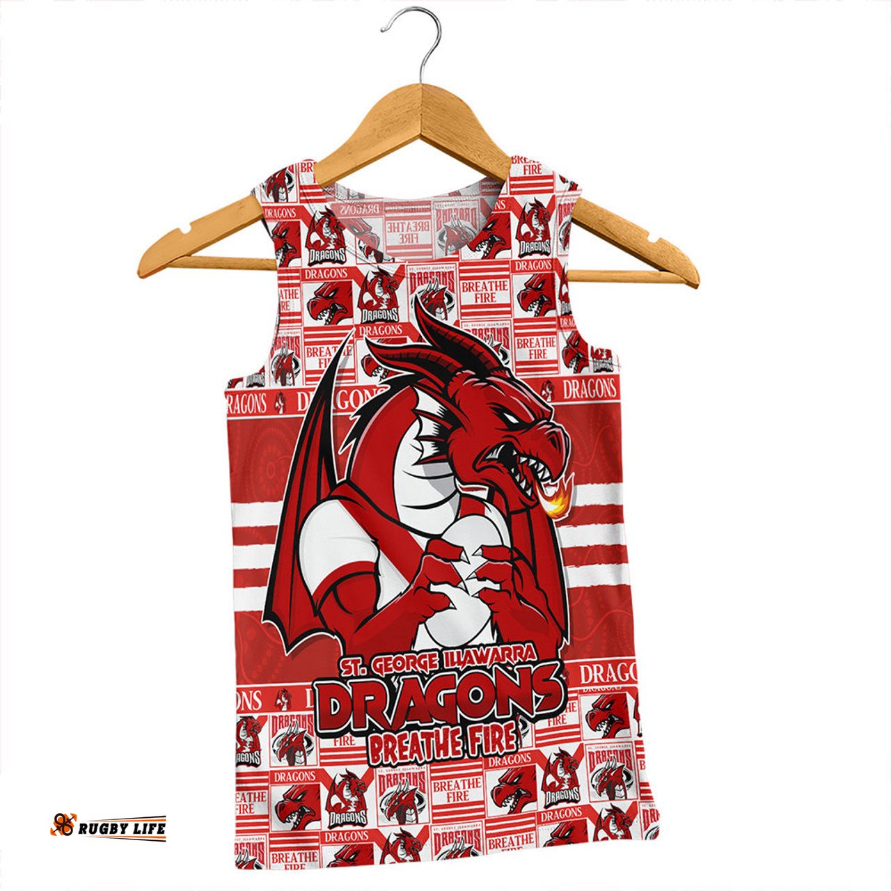 Amazing Aussie St. George Illawarra Dragons Champion’s Pride Comic Style Men Tank Top