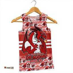 Amazing Aussie St. George Illawarra Dragons Champion’s Pride Comic Style Men Tank Top