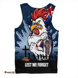 Amazing Aussie Sydney Roosters Fearless ANZAC Defender Men Tank Top