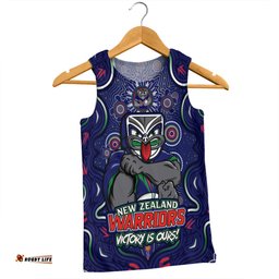 Amazing Aussie New Zealand Warriors Aboriginal Pattern Inspired Victory Is Ours Men Tank Top
