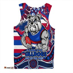 Amazing Aussie Western Bulldogs Blazing Spirit Of Victory Men Tank Top