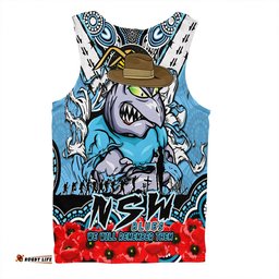 Amazing Aussie New South Wales Blues Ripped Legacy Of The Game The ANZAC Spirit Lives On Men Tank Top