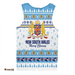 Amazing Aussie New South Wales Christmas Merry Chrissie Men Tank Top