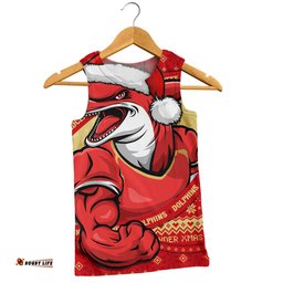 Amazing Aussie Redcliffe Dolphins Ugly Knit Style For Christmas Game Fans Men Tank Top