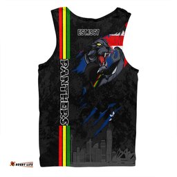 Amazing Aussie Penrith Panthers Happy Australia Day Flag Scratch Style Men Tank Top