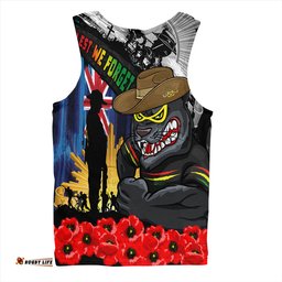 Amazing Aussie Penrith Panthers United In Spirit Anzac Day Tribute Men Tank Top