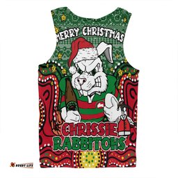 Amazing Aussie South Sydney Rabbitohs Custom Christmas Knit Patterns Vintage Jersey Ugly Men Tank Top