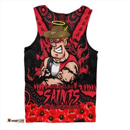 Amazing Aussie St Kilda Ripped Legacy Of The Game The ANZAC Spirit Lives On Men Tank Top