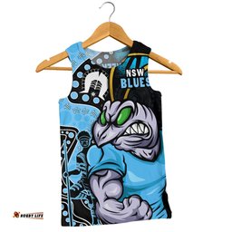 Amazing Aussie New South Wales Blues NAIDOC Indigenous Warrior Spirit Men Tank Top