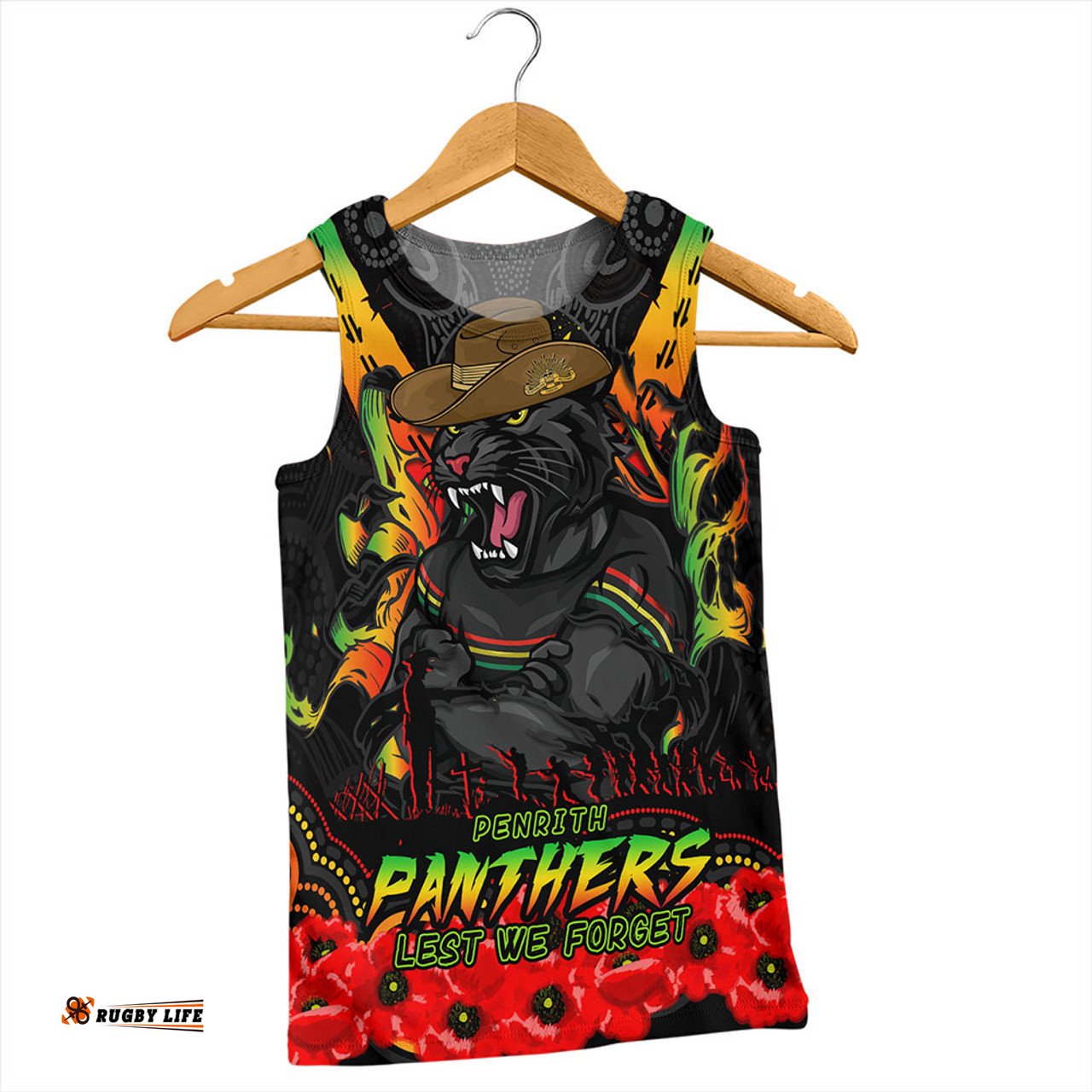 Amazing Aussie Penrith Panthers Ripped Legacy Of The Game The ANZAC Spirit Lives On Men Tank Top