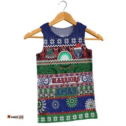 Amazing Aussie New Zealand Warriors Christmas Maori Custom Indigenous Knitted Ugly Xmas Style Men Tank Top