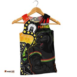 Amazing Aussie Penrith Panthers NAIDOC Indigenous Warrior Spirit Men Tank Top