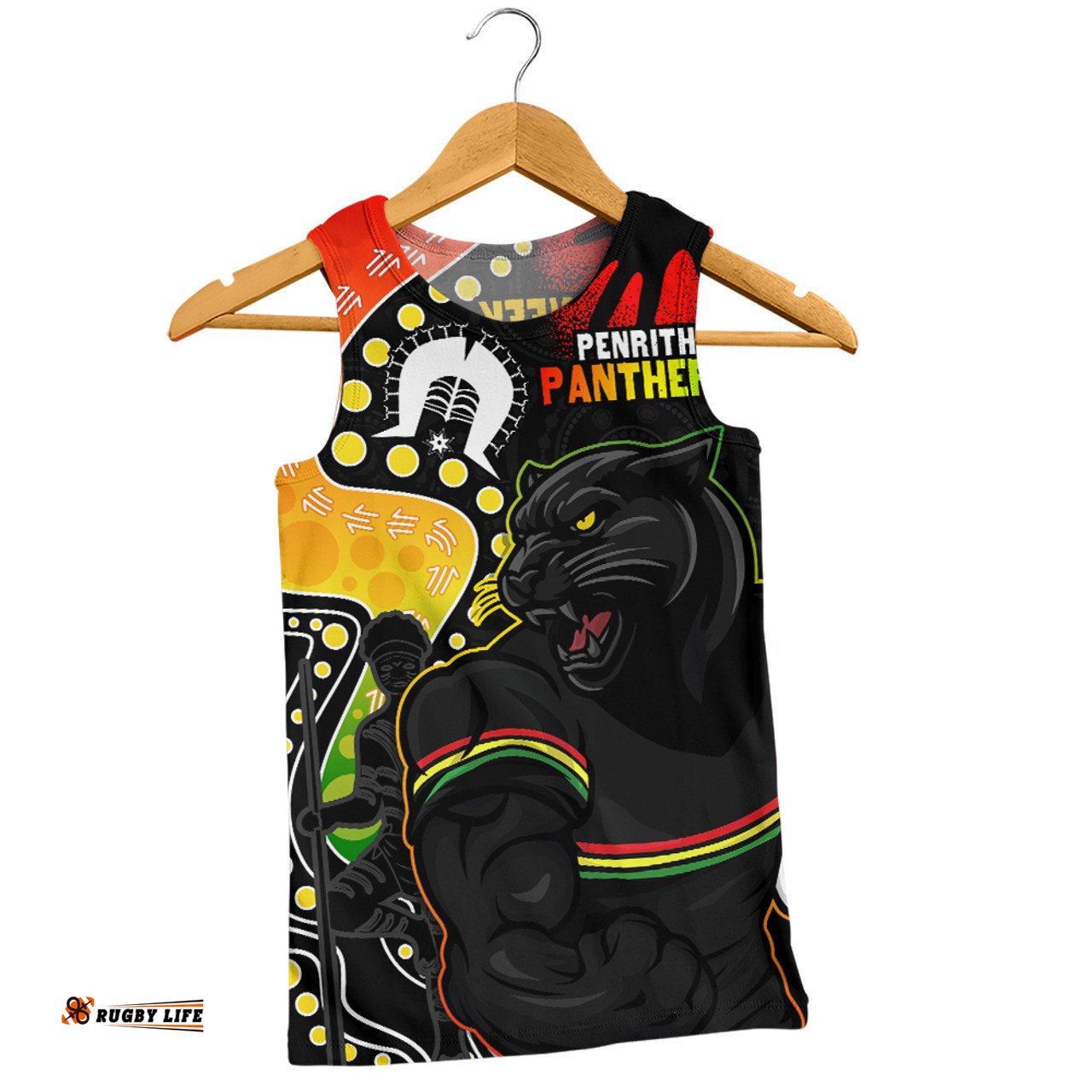 Amazing Aussie Penrith Panthers NAIDOC Indigenous Warrior Spirit Men Tank Top