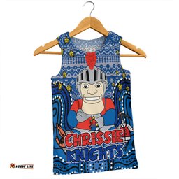 Amazing Aussie Newcastle Knights Christmas Custom Christmas Knit Patterns Vintage Jersey Ugly Men Tank Top
