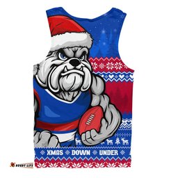 Amazing Aussie Western Bulldogs Merry Christmas Down Under Footy Power Style Men Tank Top