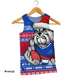 Amazing Aussie Western Bulldogs Merry Christmas Down Under Footy Power Style Men Tank Top