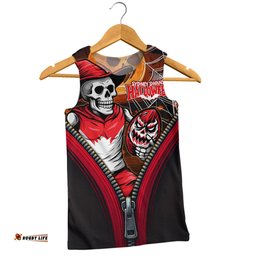 Amazing Aussie Sydney Swans Halloween Night Reaper Zipper Men Tank Top