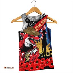 Amazing Aussie Redcliffe Dolphins United In Spirit Anzac Day Tribute Men Tank Top