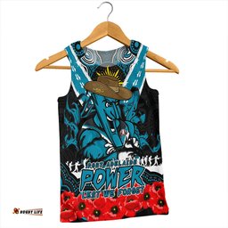 Amazing Aussie Port Adelaide Ripped Legacy Of The Game The ANZAC Spirit Lives On Men Tank Top