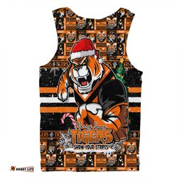 Amazing Aussie Wests Tigers Merry Ugly Christmas Comic Style Men Tank Top