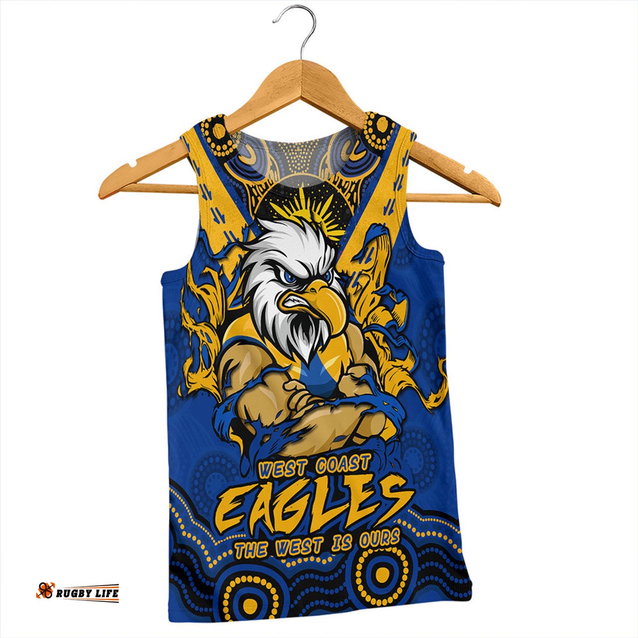 Amazing Aussie West Coast Eagles Ripped Legacy Of The Game Men Tank Top