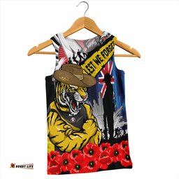 Amazing Aussie Richmond Anzac Day Honor United In Spirit Men Tank Top