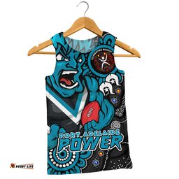 Amazing Aussie Port Adelaide Power Through Generations NAIDOC Edition Men Tank Top