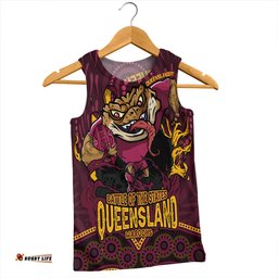 Amazing Aussie Queensland Maroons State Crusher Maroons Men Tank Top