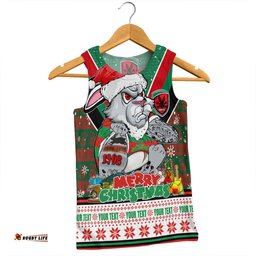 Amazing Aussie South Sydney Rabbitohs Custom South Sydney Rabbitohs Santa Aussie Big Things Men Tank Top