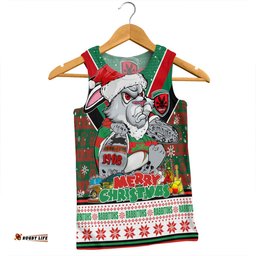 Amazing Aussie South Sydney Rabbitohs Custom South Sydney Rabbitohs Santa Aussie Big Things Men Tank Top