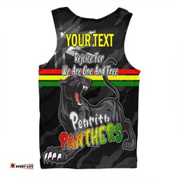 Amazing Aussie Penrith Panthers Happy Australia Day We Are One And Free Men Tank Top