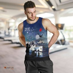 Australia Anzac Day Men Tank Top - At The Going Down Of The Sun Tank Top