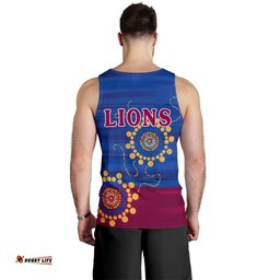 Brisbane Men's Tank Top Proud Lions Simple