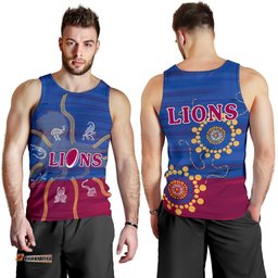 Brisbane Men's Tank Top Proud Lions Simple