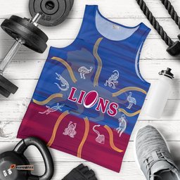 Brisbane Men's Tank Top Proud Lions Simple