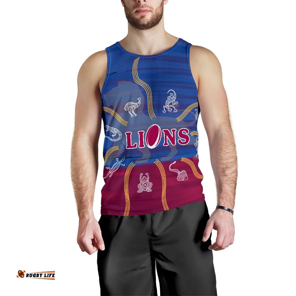 Brisbane Men's Tank Top Proud Lions Simple