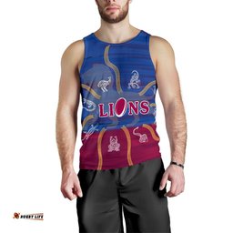 Brisbane Men's Tank Top Proud Lions Simple