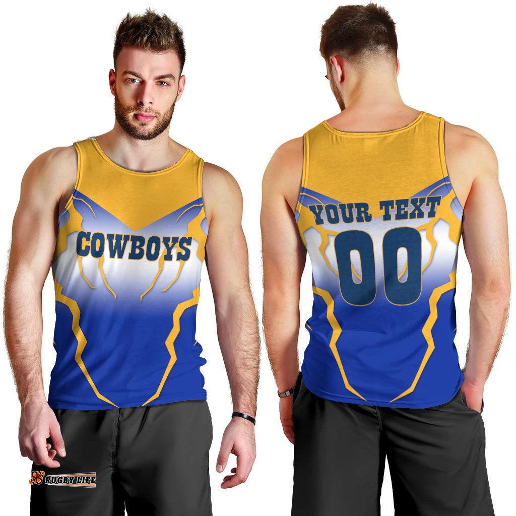 (Custom Personalised) Anmatjere Cowboys Football Club Men's Tank Top -