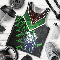 Personalised New Zealand Rugby Silver Fern Men Tank Top The Maori Warriors