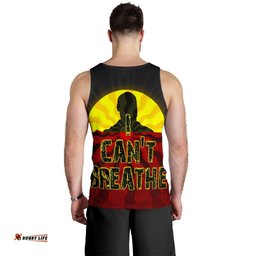 Men's Tank Top, Aboriginal Black Lives Matter Sun Dot Painting