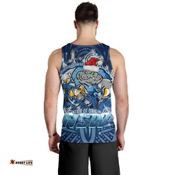 Cockroaches  Christmas Men Tank Top - Custom NSW Blues Cockroaches Mascot With Aboriginal Inspired