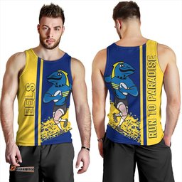 Parramatta Eels Sport Men's Tank Top - Parramatta Eels Mascot Quater Style