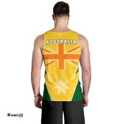 Men Tank Top - Australian Coat Of Arms Mens Tank Flag National Colors