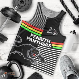 Penrith Panthers Rugby Men Tank Top Proud The Panthers Comeback
