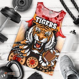 Tigers Men's Tank Top Wests Anzac Day Special version