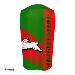 South Sydney Rabbitohs O-neck Tank Top Quarter Style - NRL