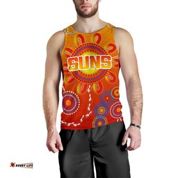 Naidoc Suns Men Tank Top Gold Coast Indigenous Style